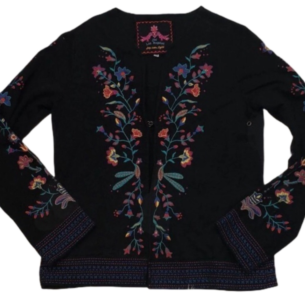 1 Only ⭐️JOHNNY WAS Embroidered XS Coatigan - Picture 2 of 8
